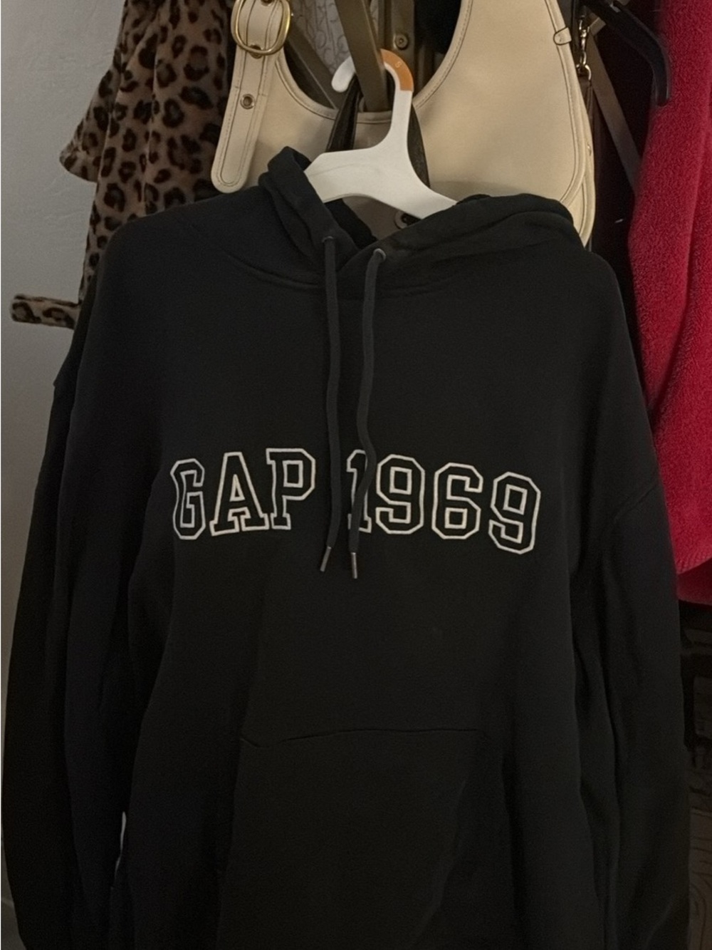 GAP Black Hoodie with White 'GAP 1969' Logo